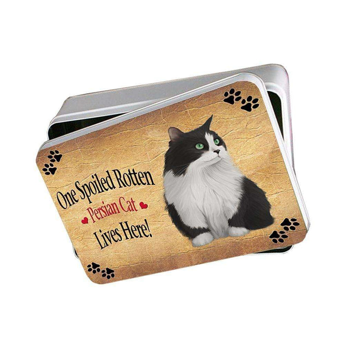 Persian Spoiled Rotten Cat Photo Storage Tin