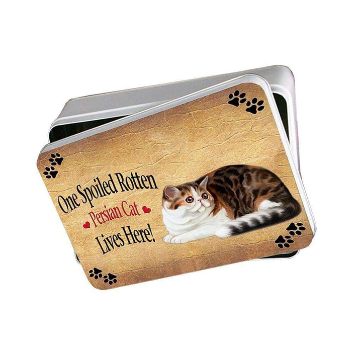 Persian Spoiled Rotten Cat Photo Storage Tin