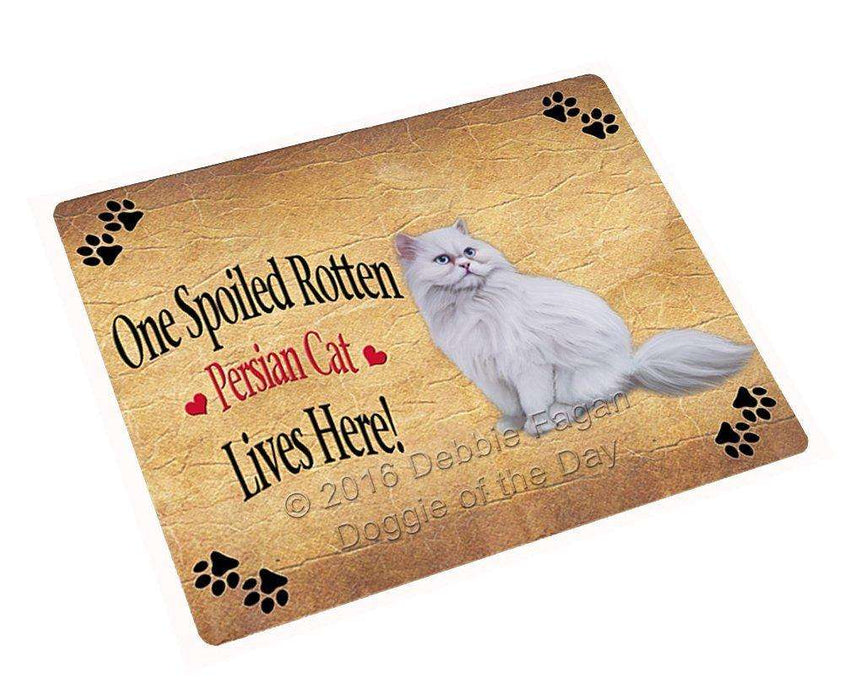 Persian Spoiled Rotten Cat Tempered Cutting Board