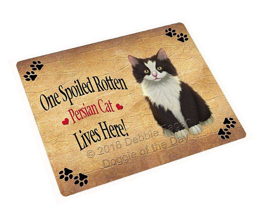Persian Spoiled Rotten Cat Tempered Cutting Board