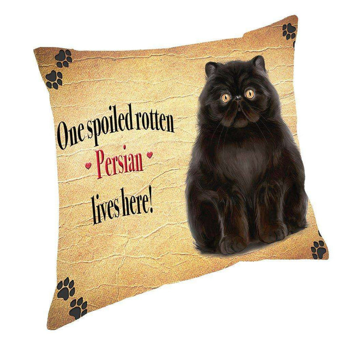 Persian Spoiled Rotten Cat Throw Pillow