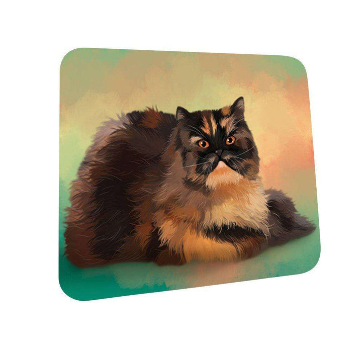 Persian Tortie Cat Coasters Set of 4