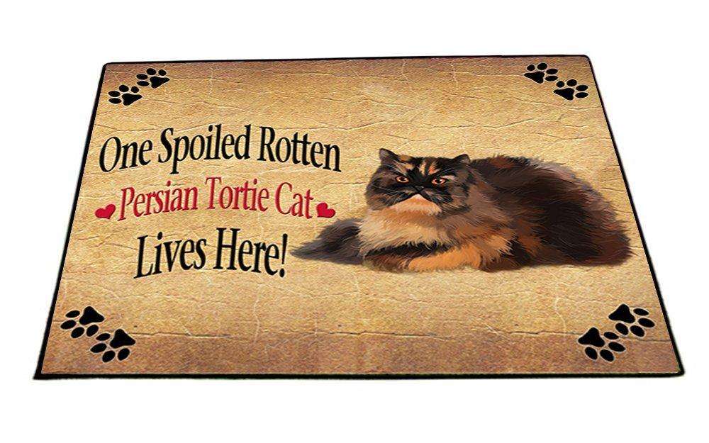 Persian Tortie Spoiled Rotten Cat Indoor/Outdoor Floormat
