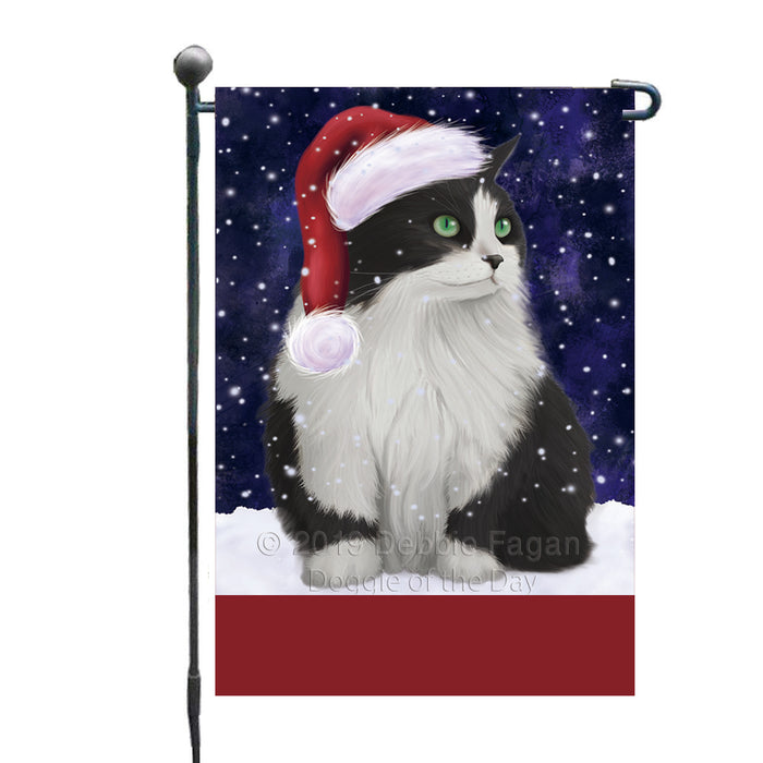 Personalized Let It Snow Happy Holidays Persian Cat Custom Garden Flags GFLG-DOTD-A62380