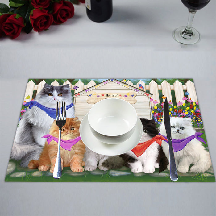 Spring Dog House Persian Cats Placemat