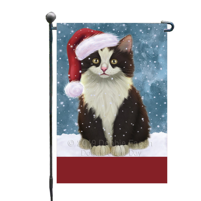 Personalized Let It Snow Happy Holidays Persian Cat Custom Garden Flags GFLG-DOTD-A62382