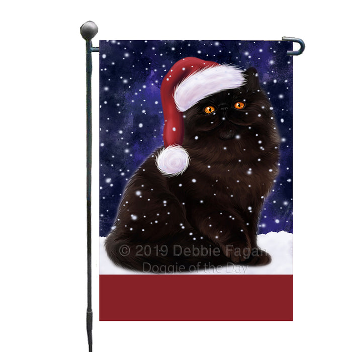 Personalized Let It Snow Happy Holidays Persian Cat Custom Garden Flags GFLG-DOTD-A62386