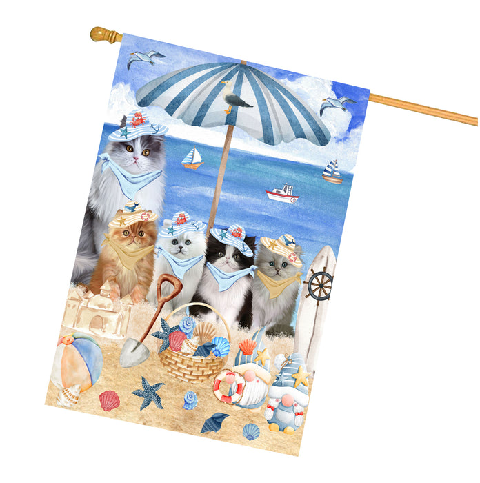 Persian Cats House Flag, Double-Sided Home Outside Yard Decor, Explore a Variety of Designs, Custom, Weather Resistant, Personalized, Gift for Cat and Pet Lovers