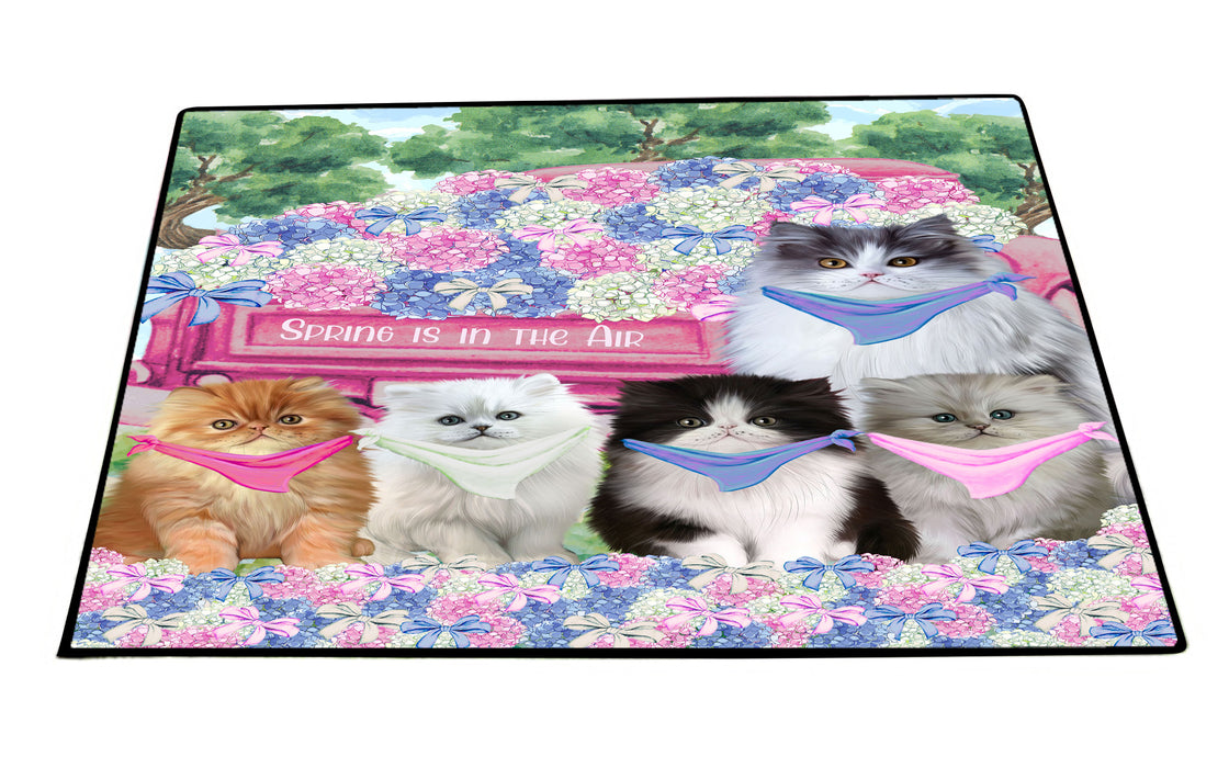 Persian Cats Floor Mat: Explore a Variety of Designs, Custom, Personalized, Anti-Slip Door Mats for Indoor and Outdoor, Gift for Cat and Pet Lovers