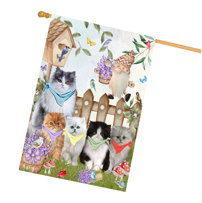 Persian Cats House Flag: Explore a Variety of Designs, Custom, Personalized, Weather Resistant, Double-Sided, Home Outside Yard Decor for Cat and Pet Lovers