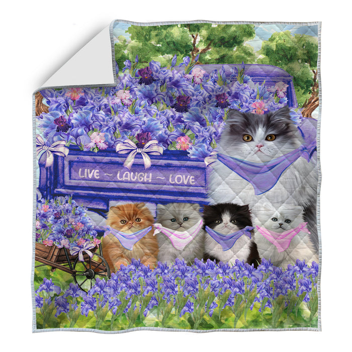 Persian Cats Quilt: Explore a Variety of Custom Designs, Personalized, Bedding Coverlet Quilted, Gift for Cat and Pet Lovers