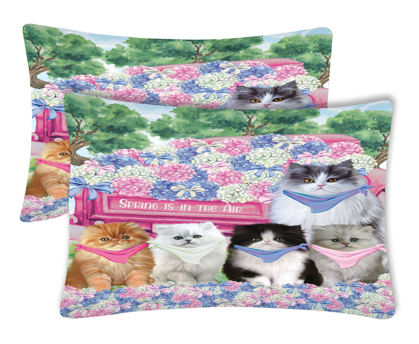 Persian Cat Pillow Case: Explore a Variety of Personalized Designs, Custom, Soft and Cozy Pillowcases Set of 2, Pet & Cats Gifts