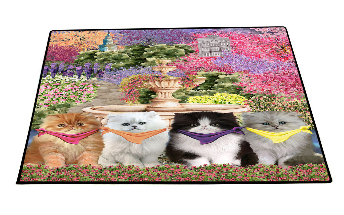 Persian Cats Floor Mat: Explore a Variety of Designs, Custom, Personalized, Anti-Slip Door Mats for Indoor and Outdoor, Gift for Cat and Pet Lovers