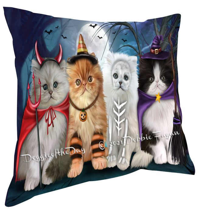 Happy Halloween Trick or Treat Persian Cats Pillow with Top Quality High-Resolution Images - Ultra Soft Pet Pillows for Sleeping - Reversible & Comfort - Ideal Gift for Dog Lover - Cushion for Sofa Couch Bed - 100% Polyester, PILA88555