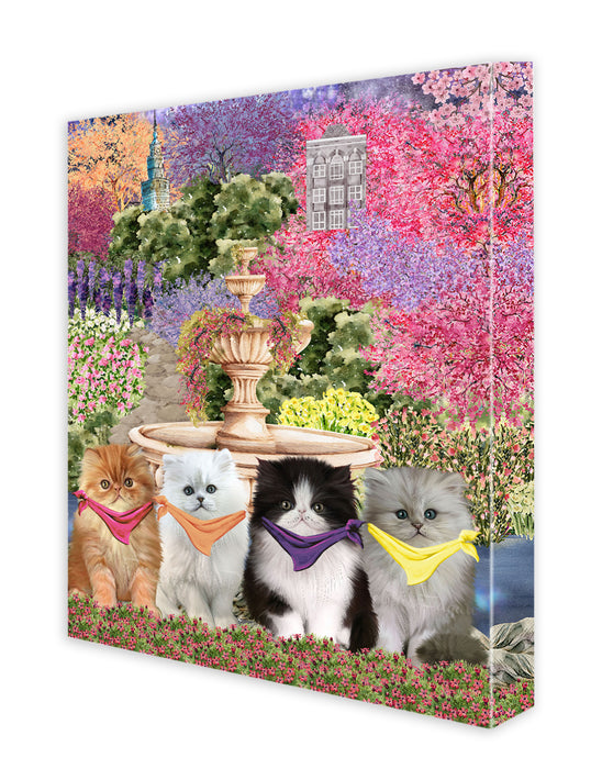 Persian Cat Wall Art Canvas, Explore a Variety of Designs, Personalized Digital Painting, Custom, Ready to Hang Room Decor, Gift for Cats and Pet Lovers