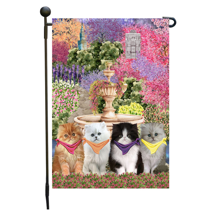 Persian Cats Garden Flag: Explore a Variety of Designs, Weather Resistant, Double-Sided, Custom, Personalized, Outside Garden Yard Decor, Flags for Cat and Pet Lovers