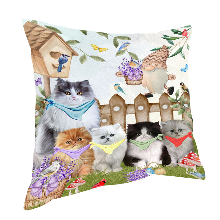 Persian Cats Pillow, Explore a Variety of Personalized Designs, Custom, Throw Pillows Cushion for Sofa Couch Bed, Cat Gift for Pet Lovers