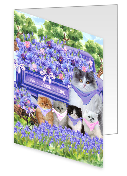 Persian Cat Greeting Cards & Note Cards: Explore a Variety of Designs, Custom, Personalized, Halloween Invitation Card with Envelopes, Gifts for Cats Lovers