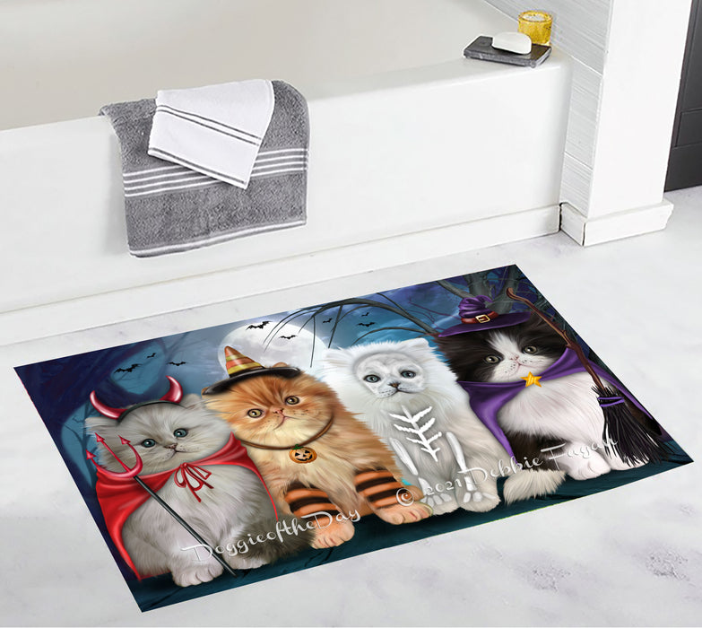Happy Halloween Trick or Treat Persian Cats Bathroom Rugs with Non Slip Soft Bath Mat for Tub BRUG54985