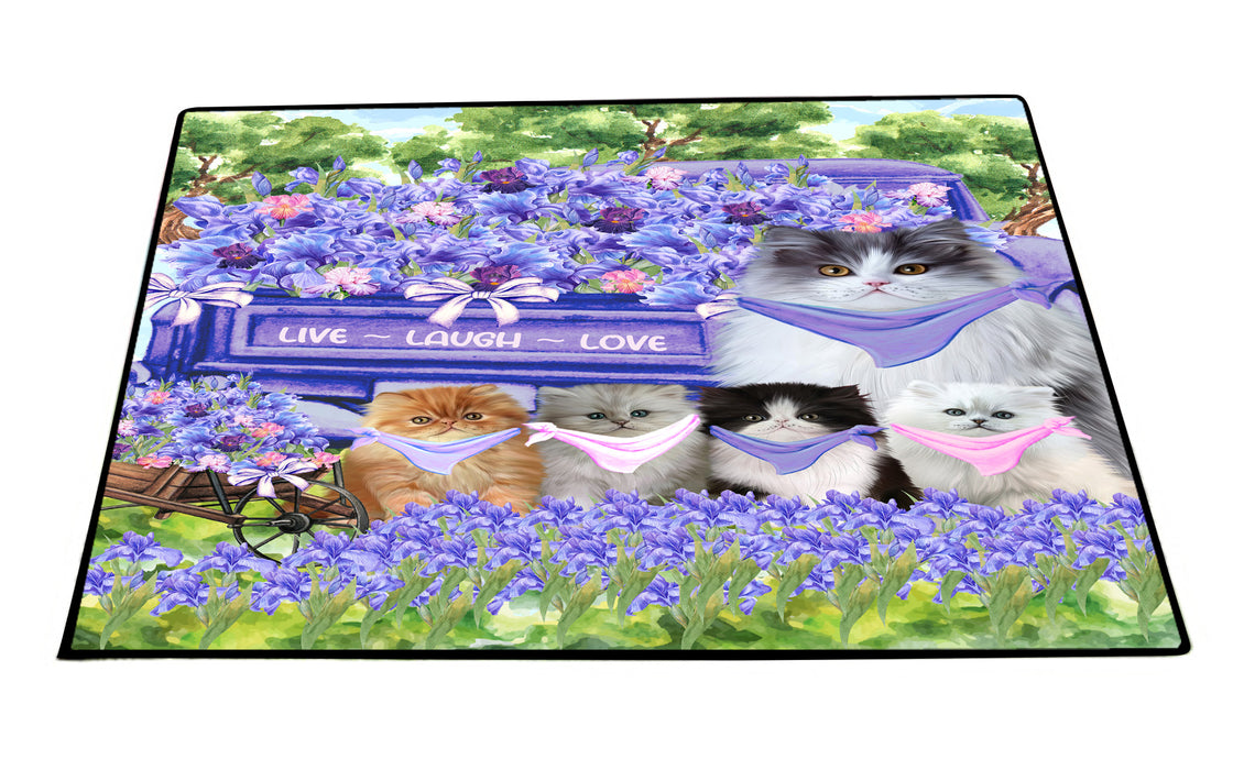 Persian Cats Floor Mat: Explore a Variety of Designs, Custom, Personalized, Anti-Slip Door Mats for Indoor and Outdoor, Gift for Cat and Pet Lovers