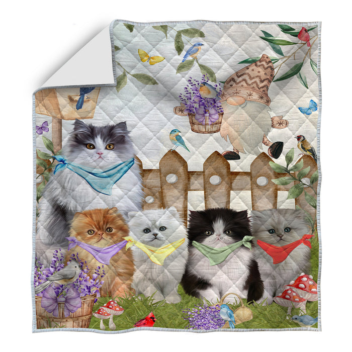 Persian Cats Quilt: Explore a Variety of Designs, Halloween Bedding Coverlet Quilted, Personalized, Custom, Cat Gift for Pet Lovers