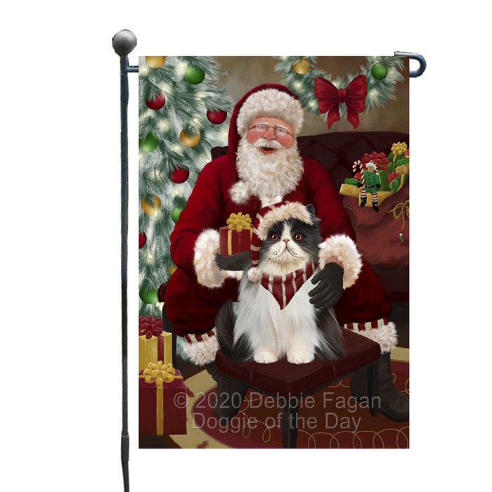 Santa's Christmas Surprise Persian Cat Garden Flag GFLG66762