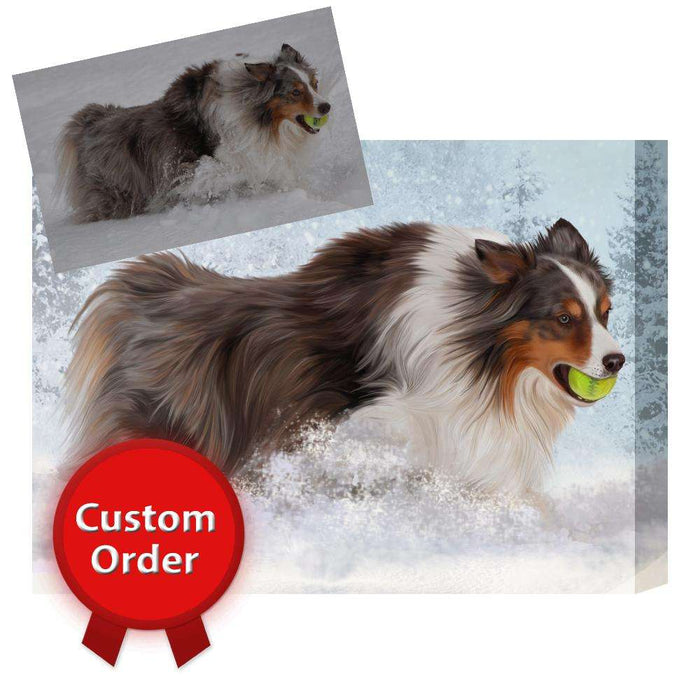 Digital PERSONALIZED PET PORTRAIT! Custom Pet Dog or Cat Art