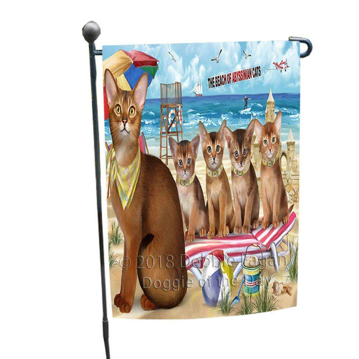 Pet Friendly Beach Abyssinian Cats Garden Flag GFLG54217