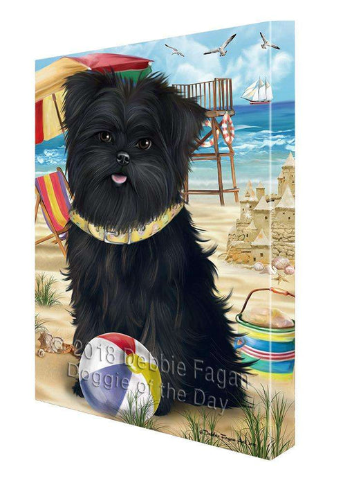 Pet Friendly Beach Affenpinscher Dog Canvas Wall Art CVS65140