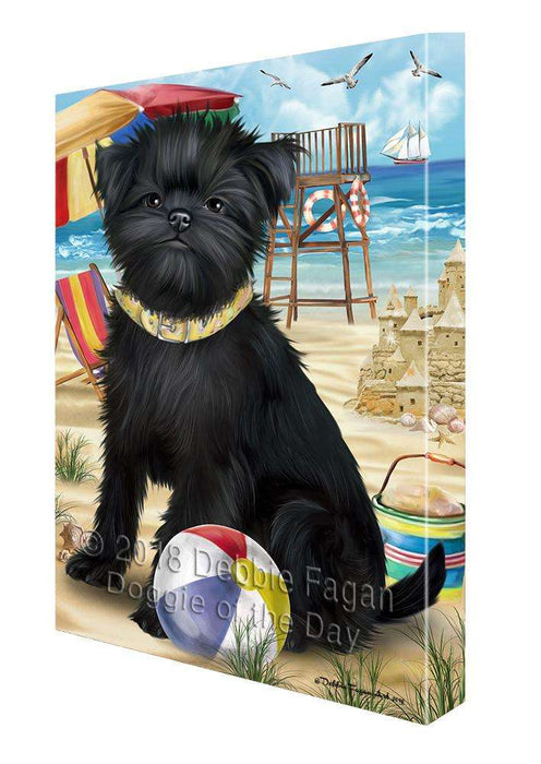 Pet Friendly Beach Affenpinscher Dog Canvas Wall Art CVS65149
