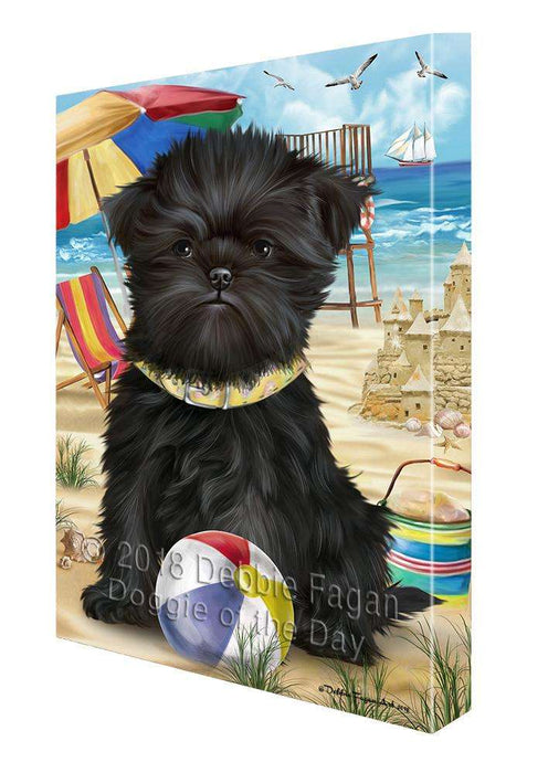 Pet Friendly Beach Affenpinscher Dog Canvas Wall Art CVS65158