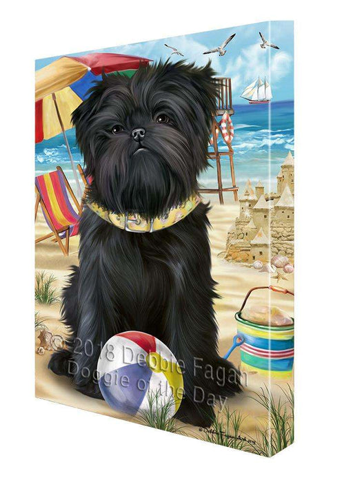 Pet Friendly Beach Affenpinscher Dog Canvas Wall Art CVS65167