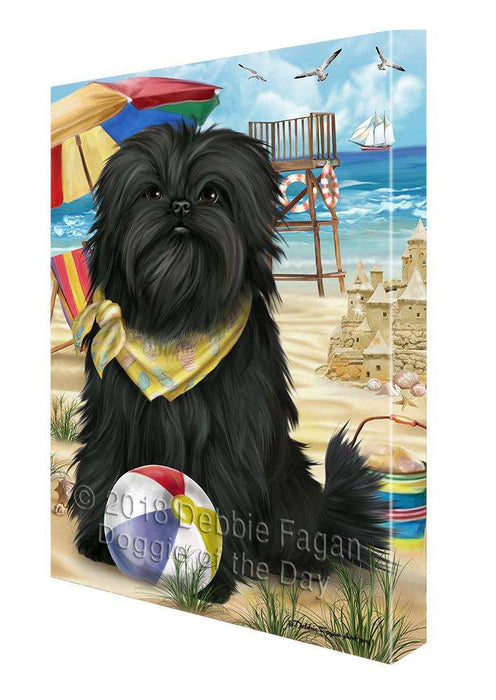Pet Friendly Beach Affenpinscher Dog Canvas Wall Art CVS65185