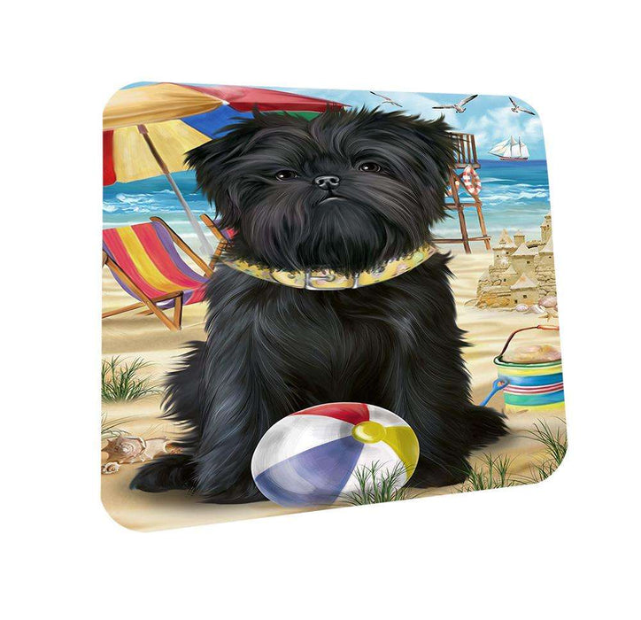 Pet Friendly Beach Affenpinscher Dog Coasters Set of 4 CST49894