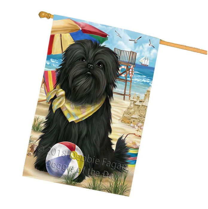 Pet Friendly Beach Affenpinscher Dog House Flag FLG49902