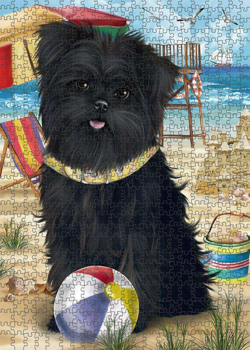 Pet Friendly Beach Affenpinscher Dog Puzzle with Photo Tin PUZL53502