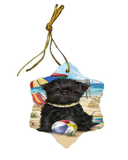 Pet Friendly Beach Affenpinscher Dog Star Porcelain Ornament SPOR49926