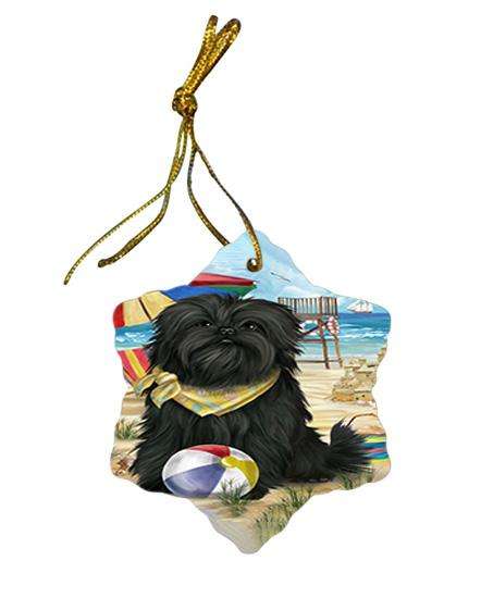 Pet Friendly Beach Affenpinscher Dog Star Porcelain Ornament SPOR49929