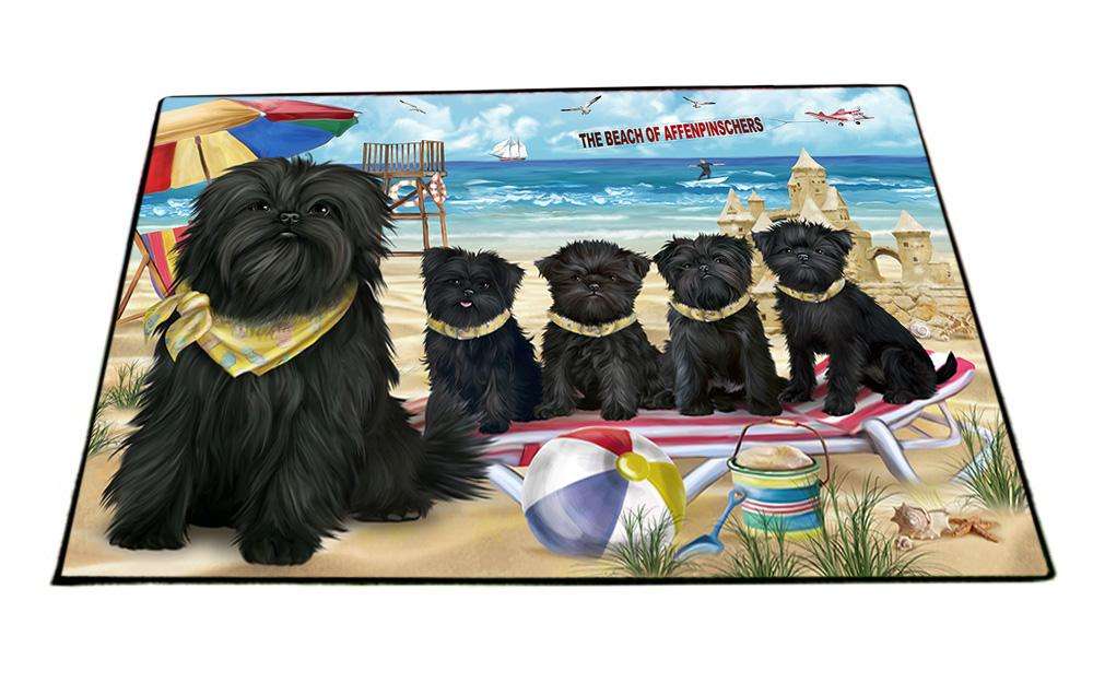 Pet Friendly Beach Affenpinschers Dog  Floormat FLMS50205