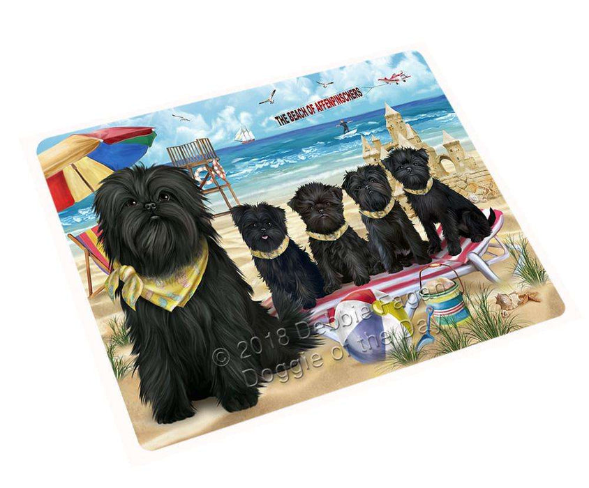 Pet Friendly Beach Affenpinschers Dog Magnet Mini (3.5" x 2") MAG53676