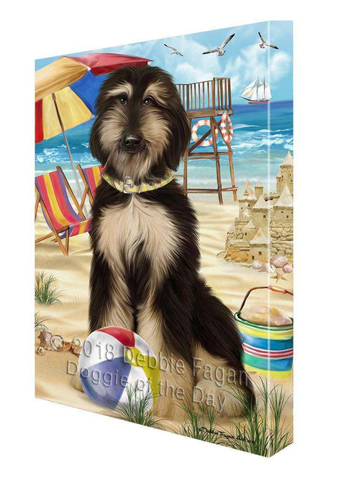 Pet Friendly Beach Afghan Hound Dog Canvas Wall Art CVS65203