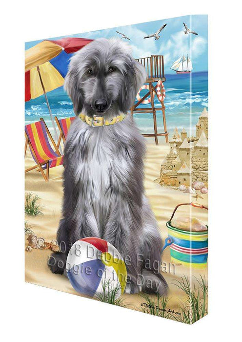 Pet Friendly Beach Afghan Hound Dog Canvas Wall Art CVS65230
