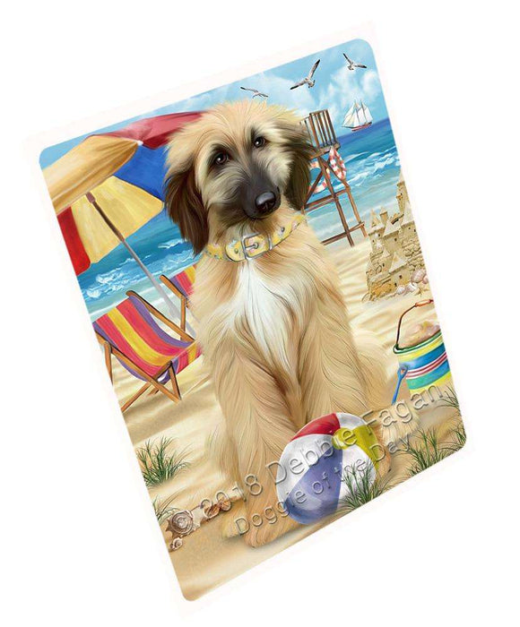 Pet Friendly Beach Afghan Hound Dog Cutting Board C53682