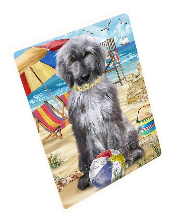 Pet Friendly Beach Afghan Hound Dog Cutting Board C53694