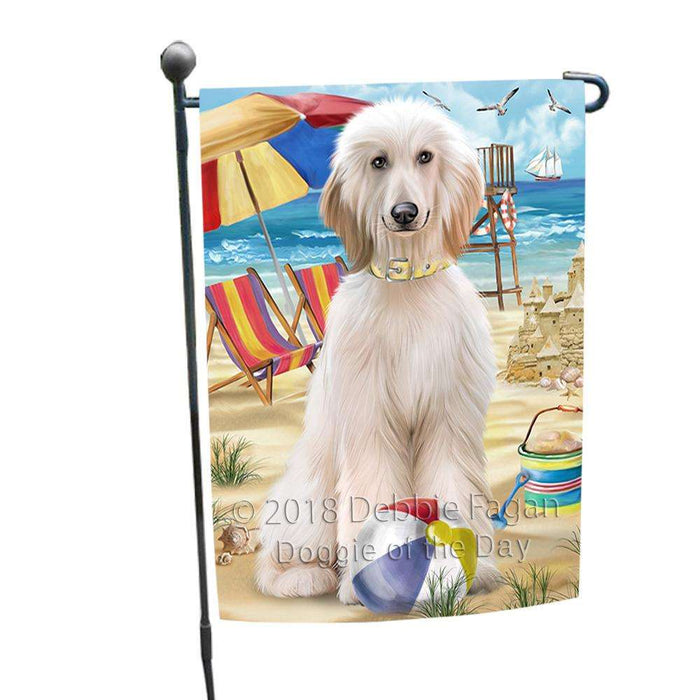 Pet Friendly Beach Afghan Hound Dog Garden Flag GFLG49769