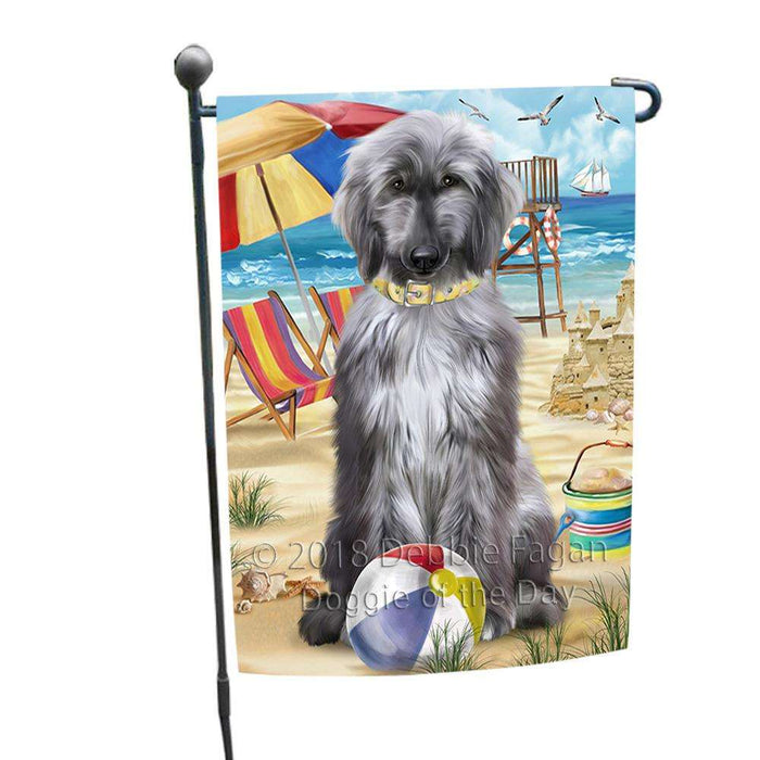 Pet Friendly Beach Afghan Hound Dog Garden Flag GFLG49771