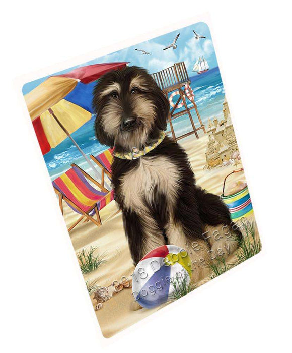 Pet Friendly Beach Afghan Hound Dog Magnet Mini (3.5" x 2") MAG53685