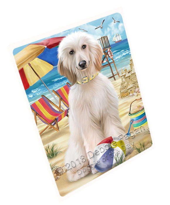 Pet Friendly Beach Afghan Hound Dog Magnet Mini (3.5" x 2") MAG53688