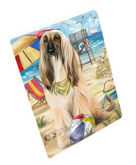 Pet Friendly Beach Afghan Hound Dog Magnet Mini (3.5" x 2") MAG53697