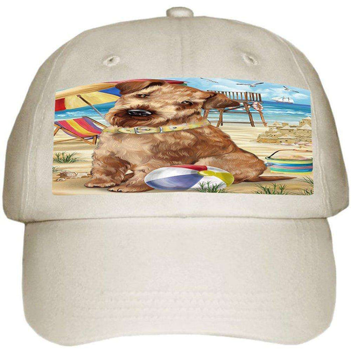 Pet Friendly Beach Airedale Terrier Dog Ball Hat Cap HAT49533